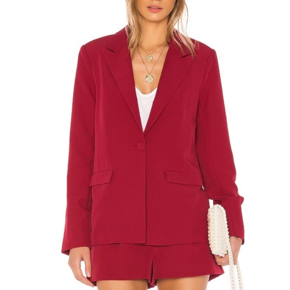 Song of Style Savannah Blazer Red Berry Size XS - Picture 2 of 6